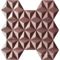 Hexagon Shaped Mosaic Tile Cement Decorate Wall Mosaic Tiles